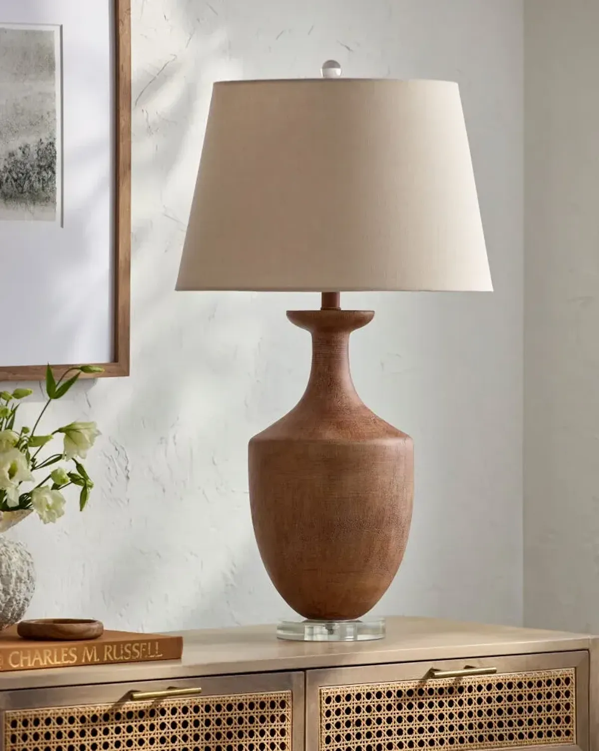 Rustleaf RSF-001 31"H x 17"W x 17"D Accent Table Lamp