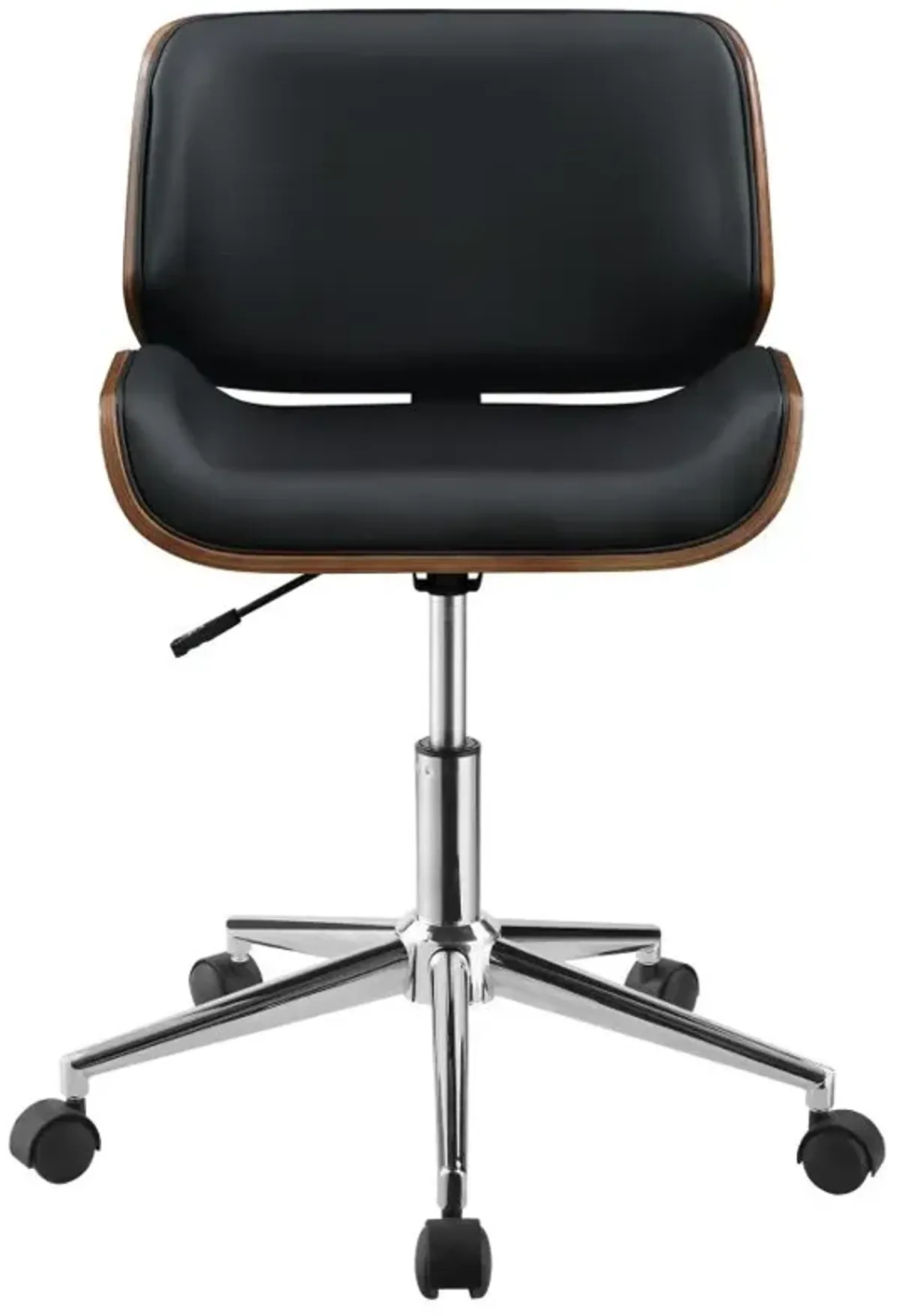 Addington Adjustable Height Office Chair Black and Chrome