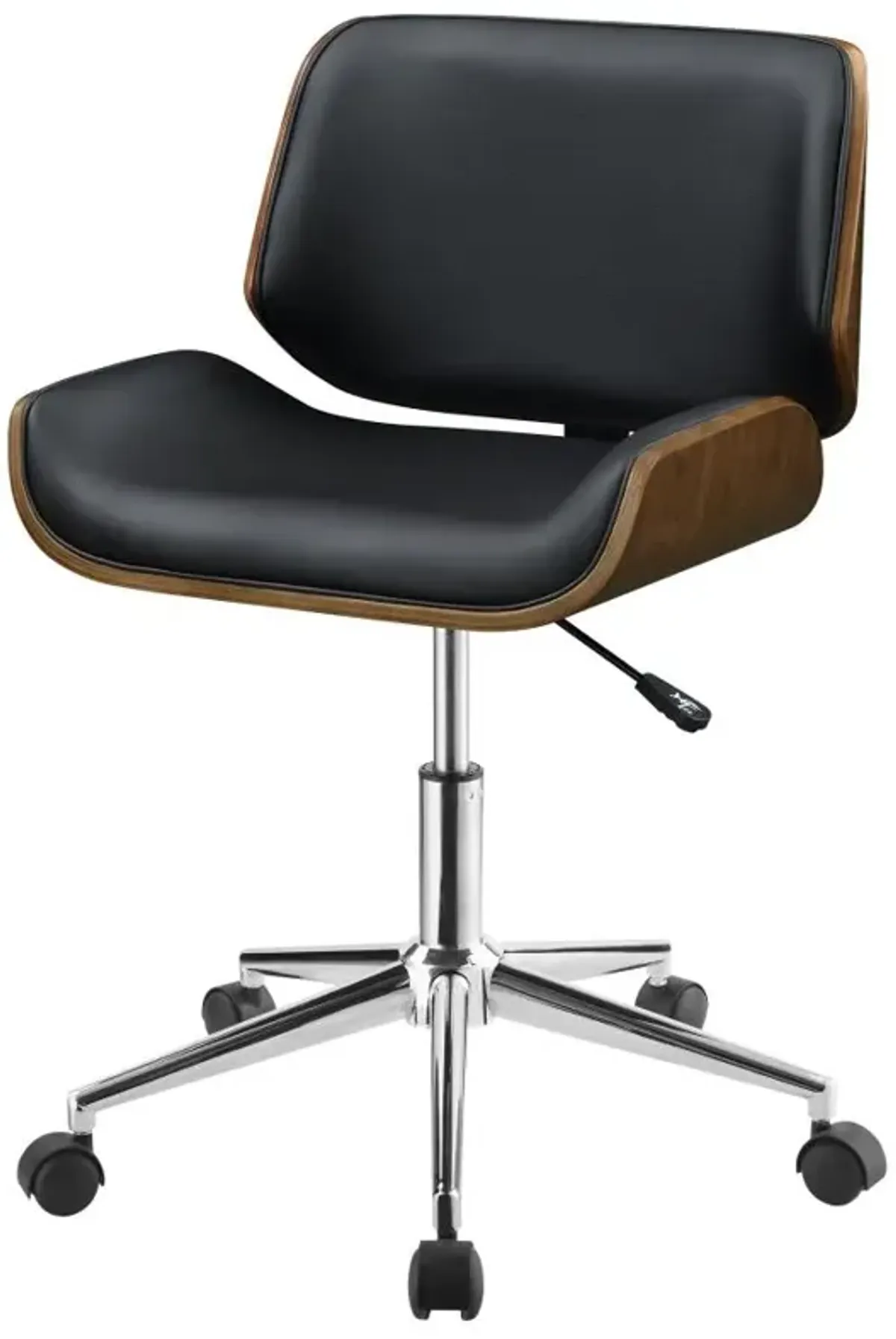 Addington Adjustable Height Office Chair Black and Chrome