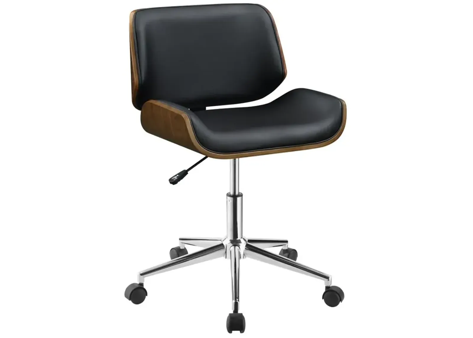 Addington Adjustable Height Office Chair Black and Chrome