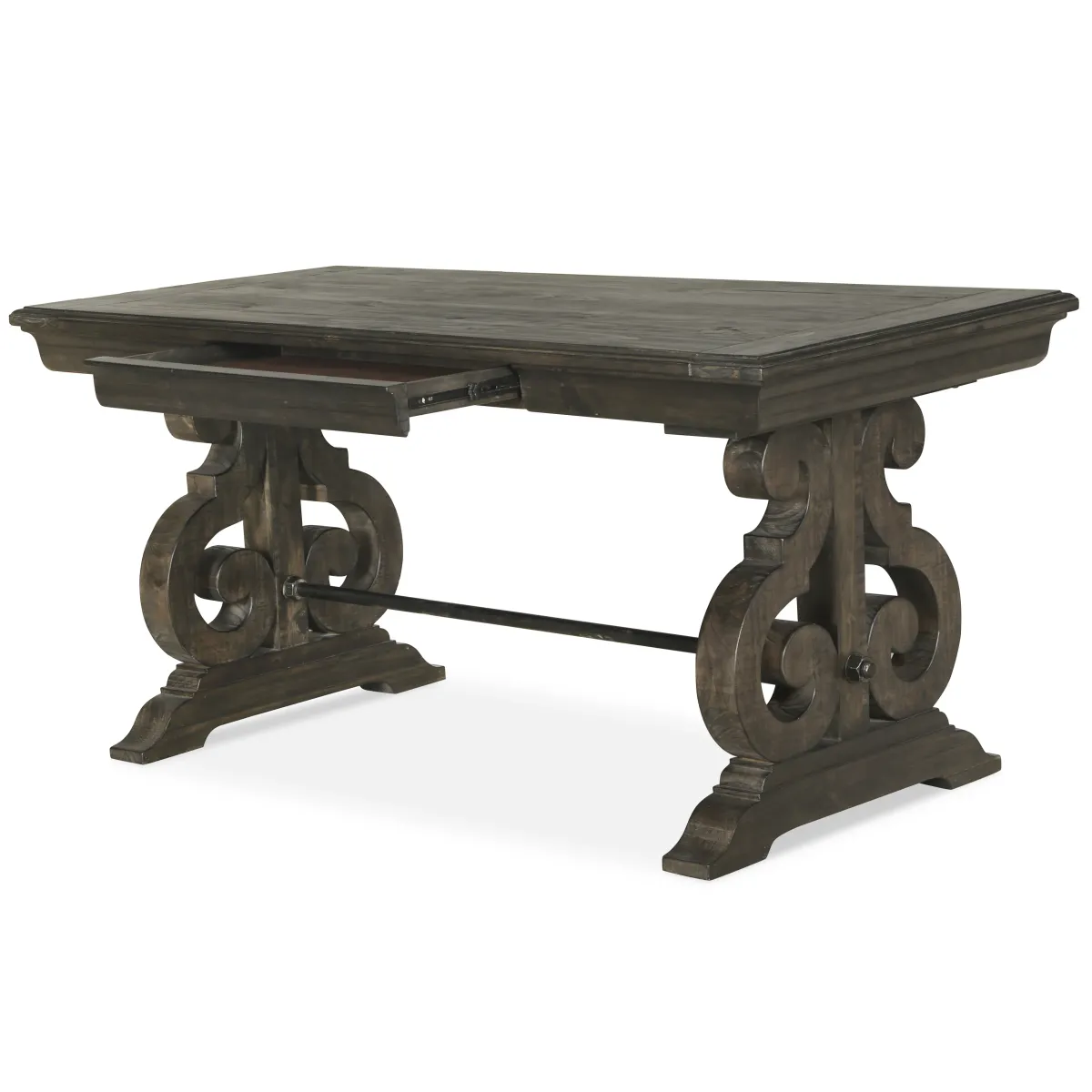 Bellamy Writing Desk in Weathered Peppercorn