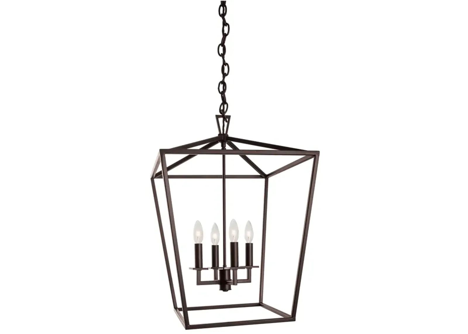 Cage Pendant Light - Bronze