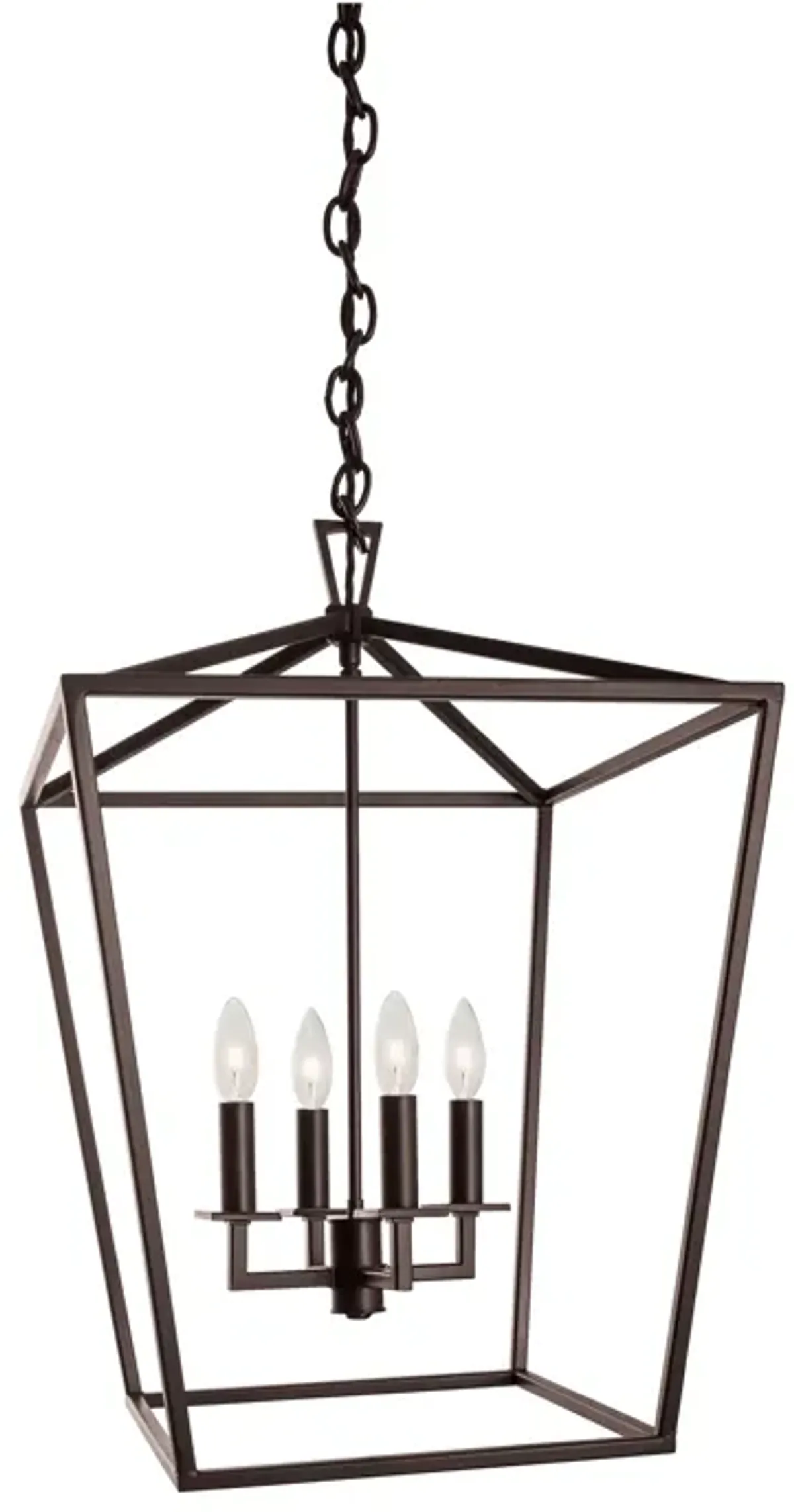 Cage Pendant Light - Bronze