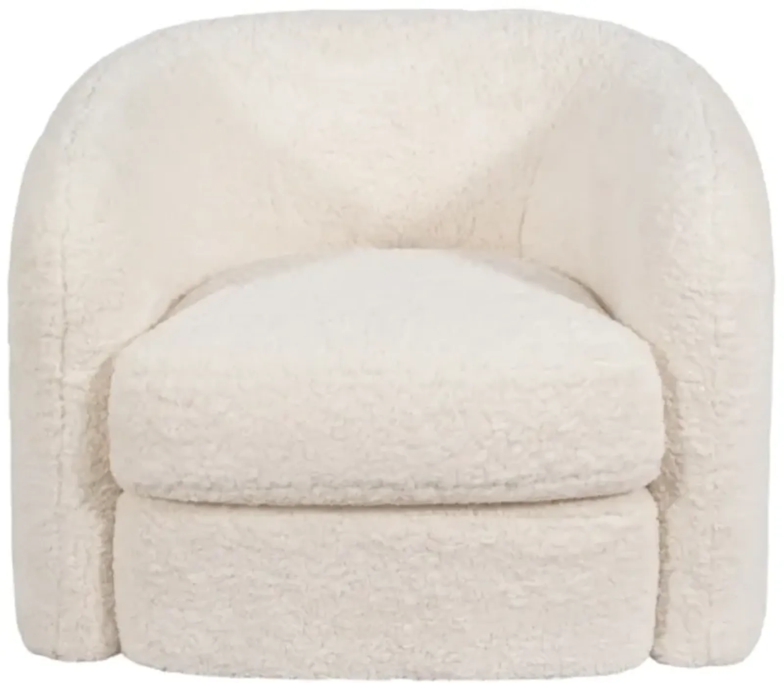 Roundback Accent Chair, Ivory