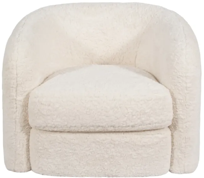 Roundback Accent Chair, Ivory