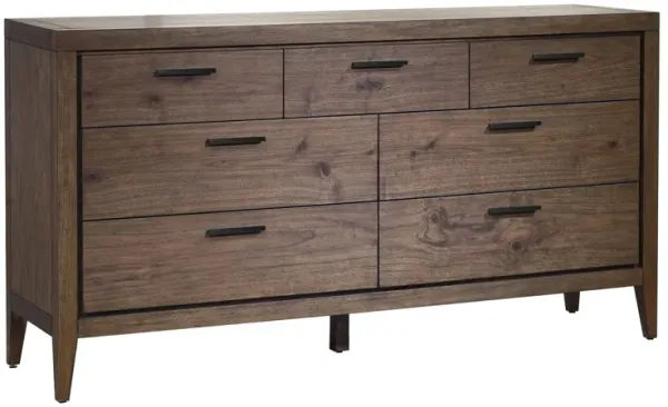 Boracay Seven Drawer Walnut Dresser In Wild Oats Brown (2024)