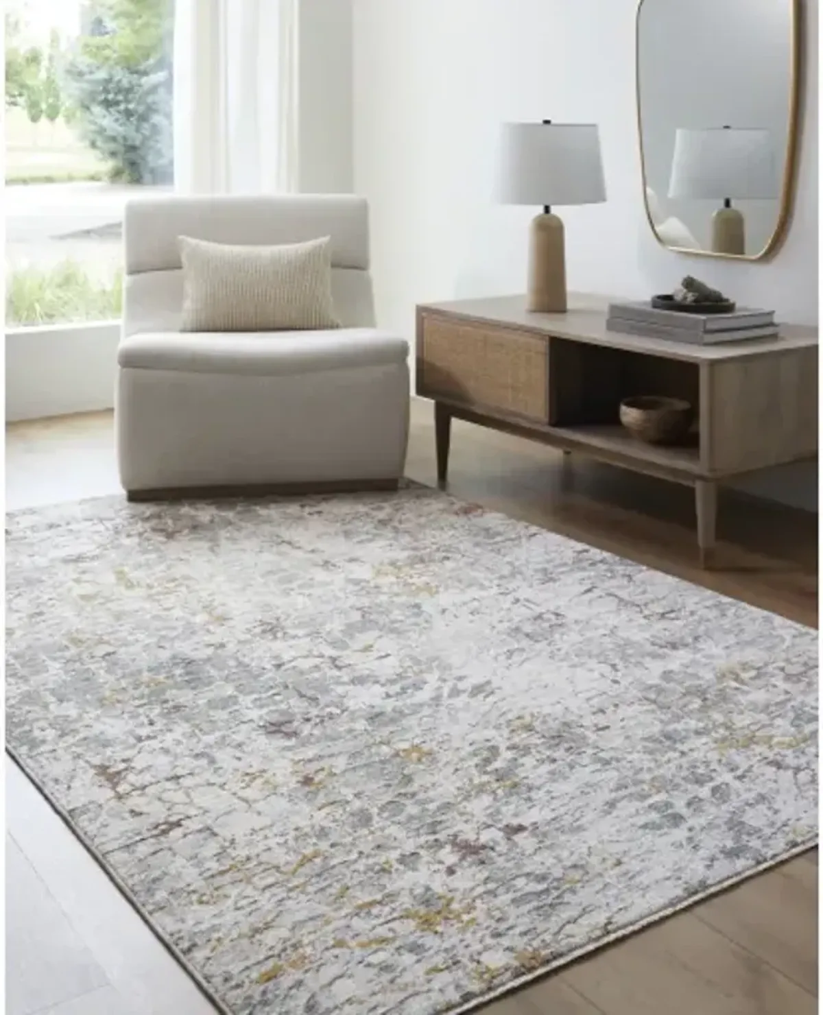 Dresden DRE-2315 6'7" x 6'7" Machine Woven Rug