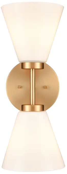 Houghton 15'' High 2-Light Vanity Light - Brushed Gold