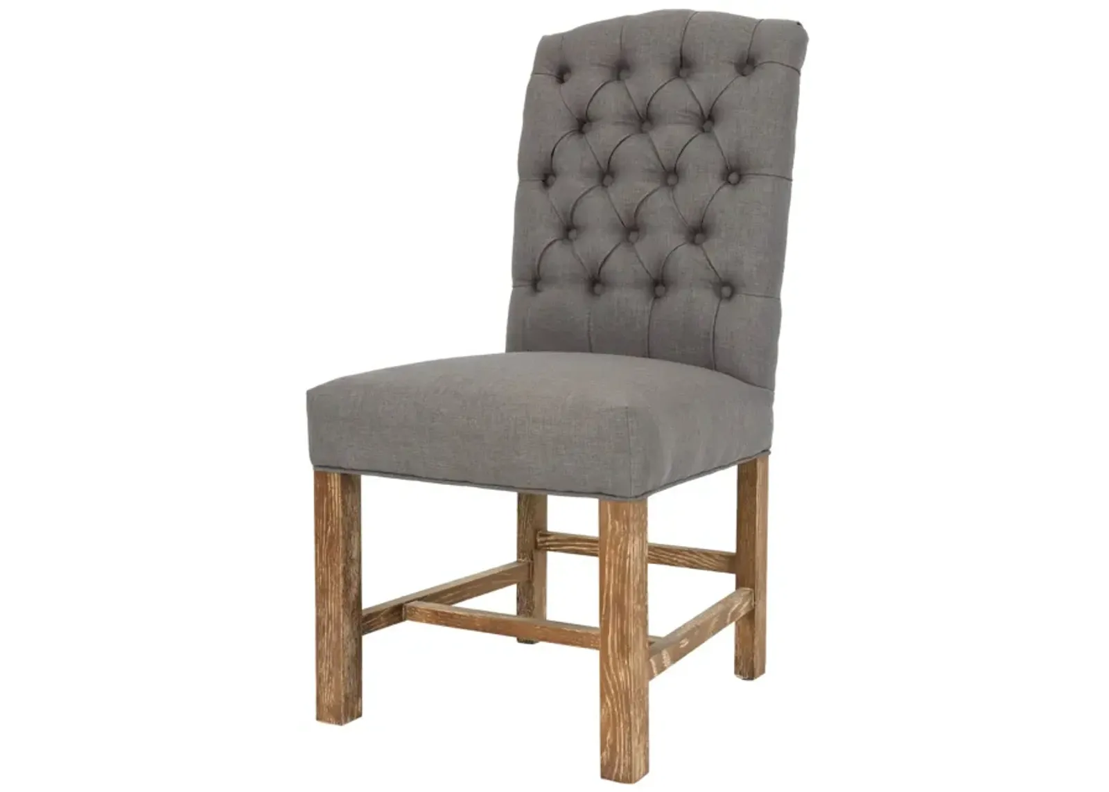 York Dining Chair - Charcoal Grey & Natural Legs