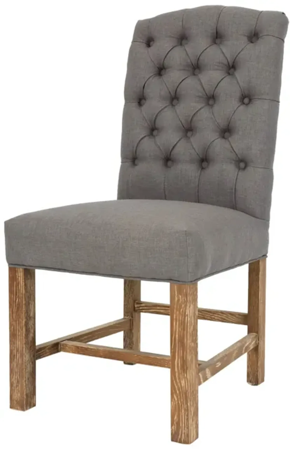 York Dining Chair - Charcoal Grey & Natural Legs