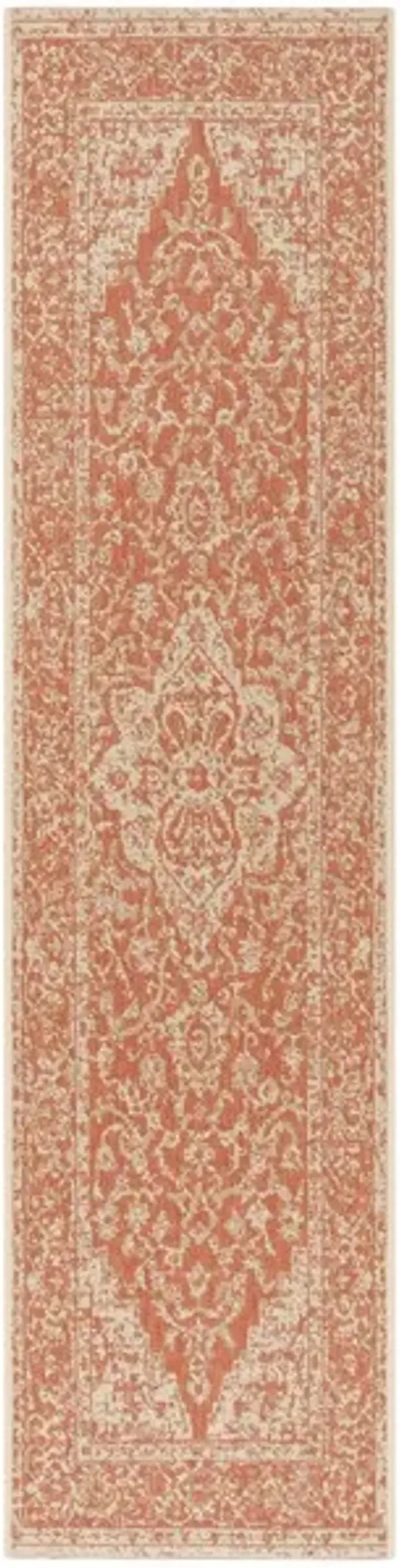 LINDEN 137 Collection LND137P-26 Rust / Creme 2'-2" X 6'