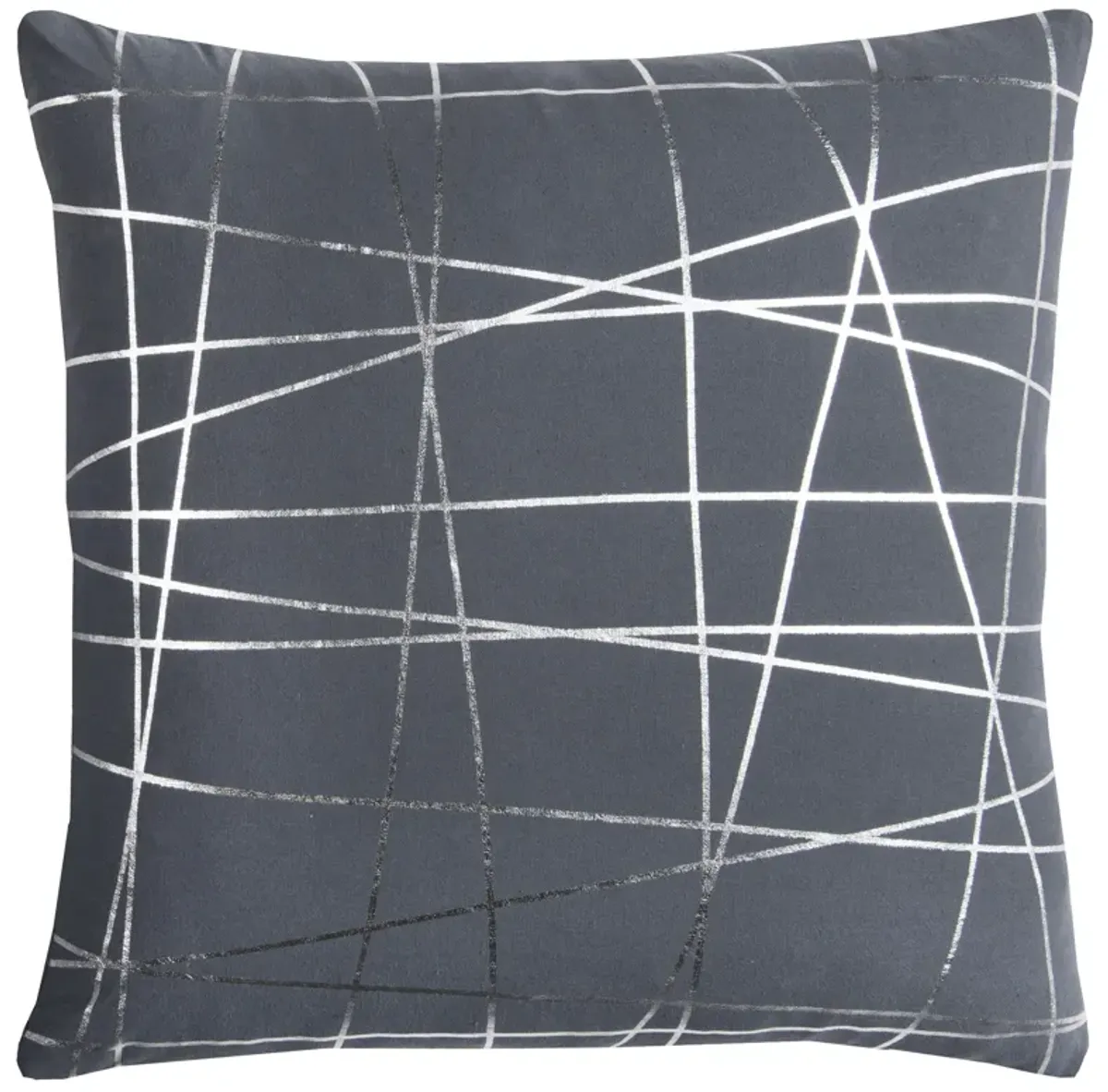 Rachel Kate Abstract Gray  Pillow