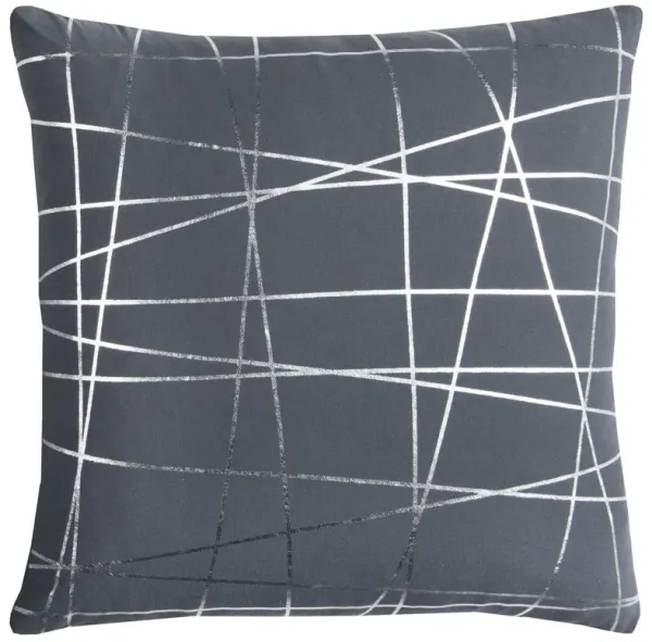 Rachel Kate Abstract Gray  Pillow