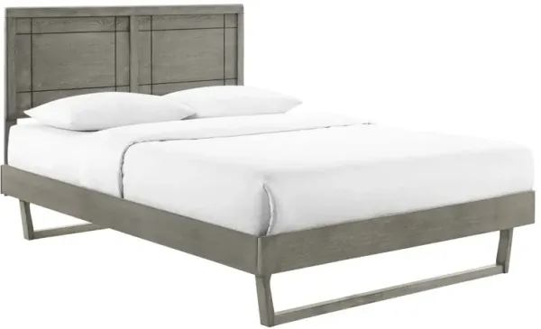 Marlee Twin Wood Platform Bed With Angular Frame