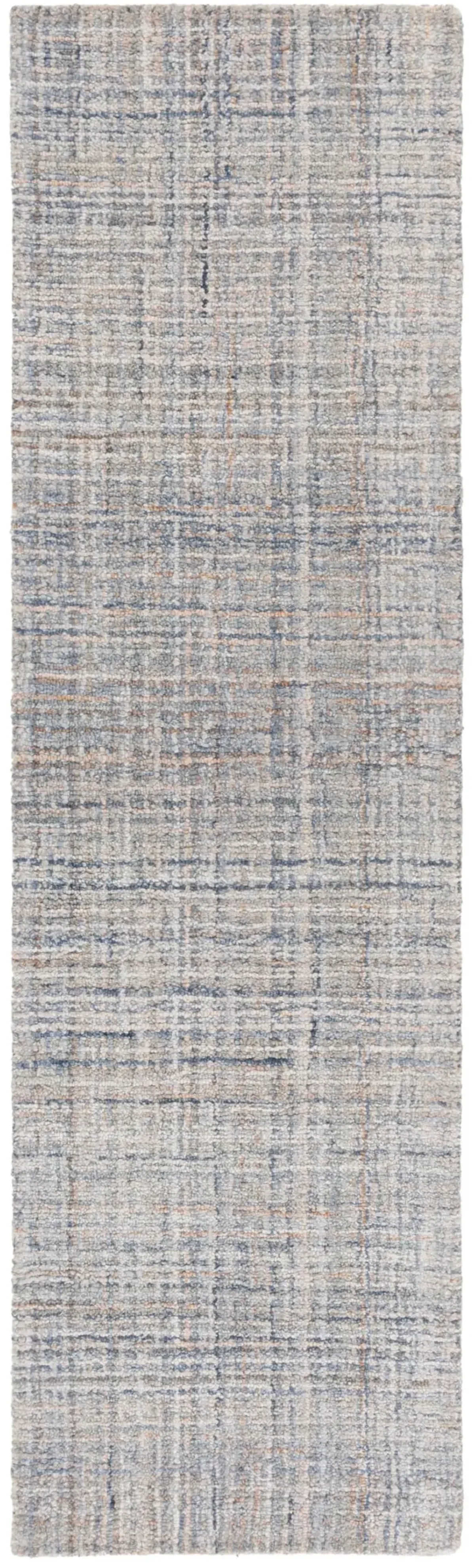 ABSTRACT 151 BLUE  2'-3' x 8' Runner Rug