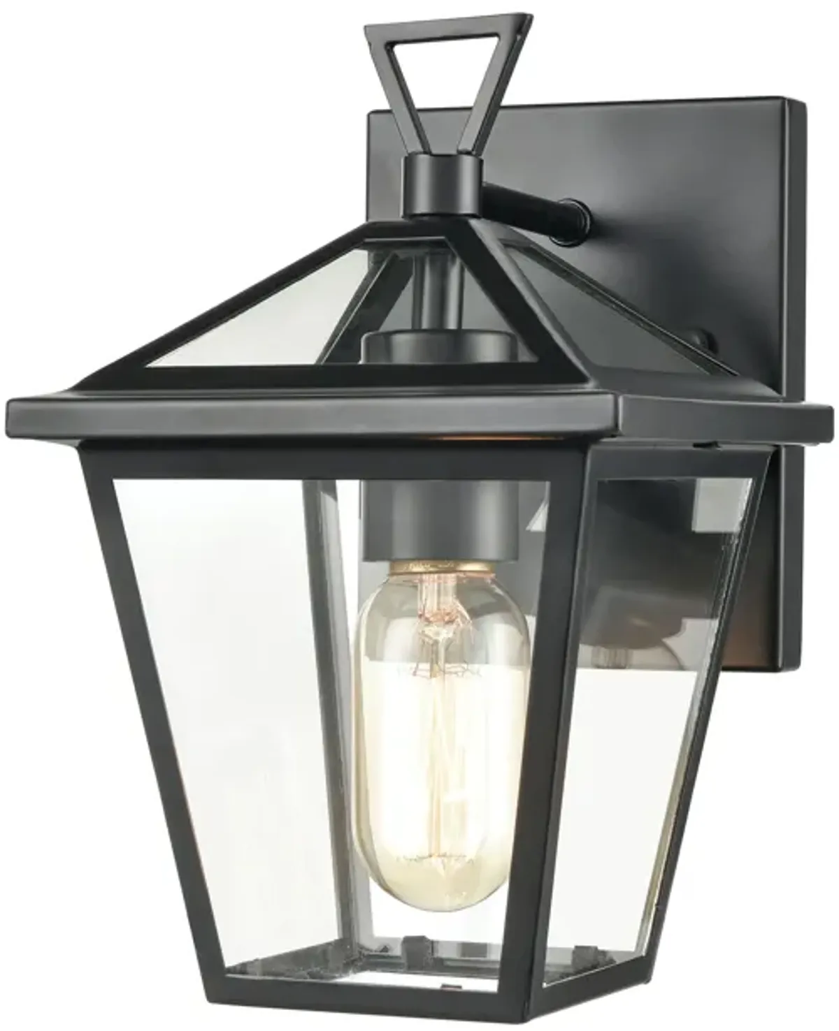 Main Street 10" High 1-Light Outdoor Sconce - Black