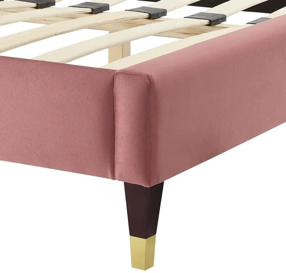 Sasha Button-Tufted Performance Velvet King Bed