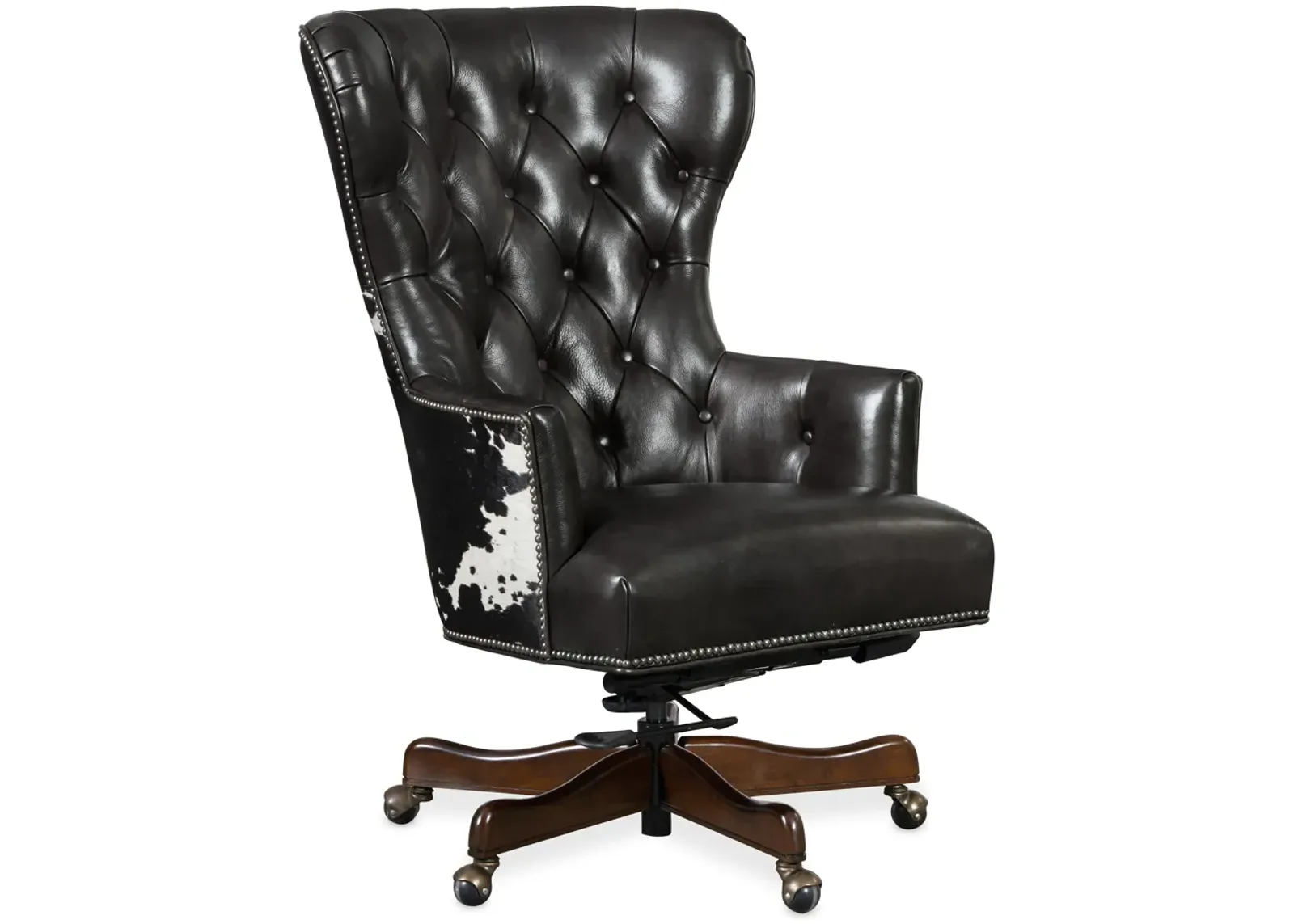 Katherine Executive Swivel Tilt Chair w/ Black & White HOH