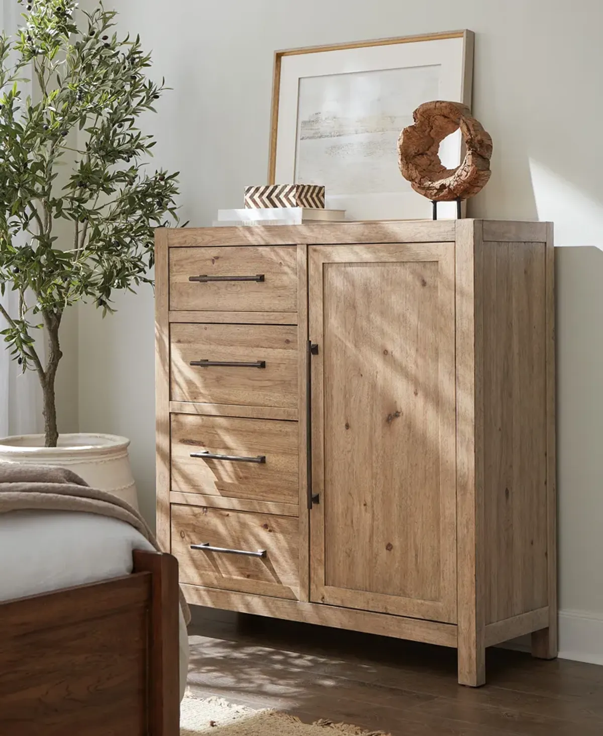 Vineyard Row Four-Drawer Door Chest