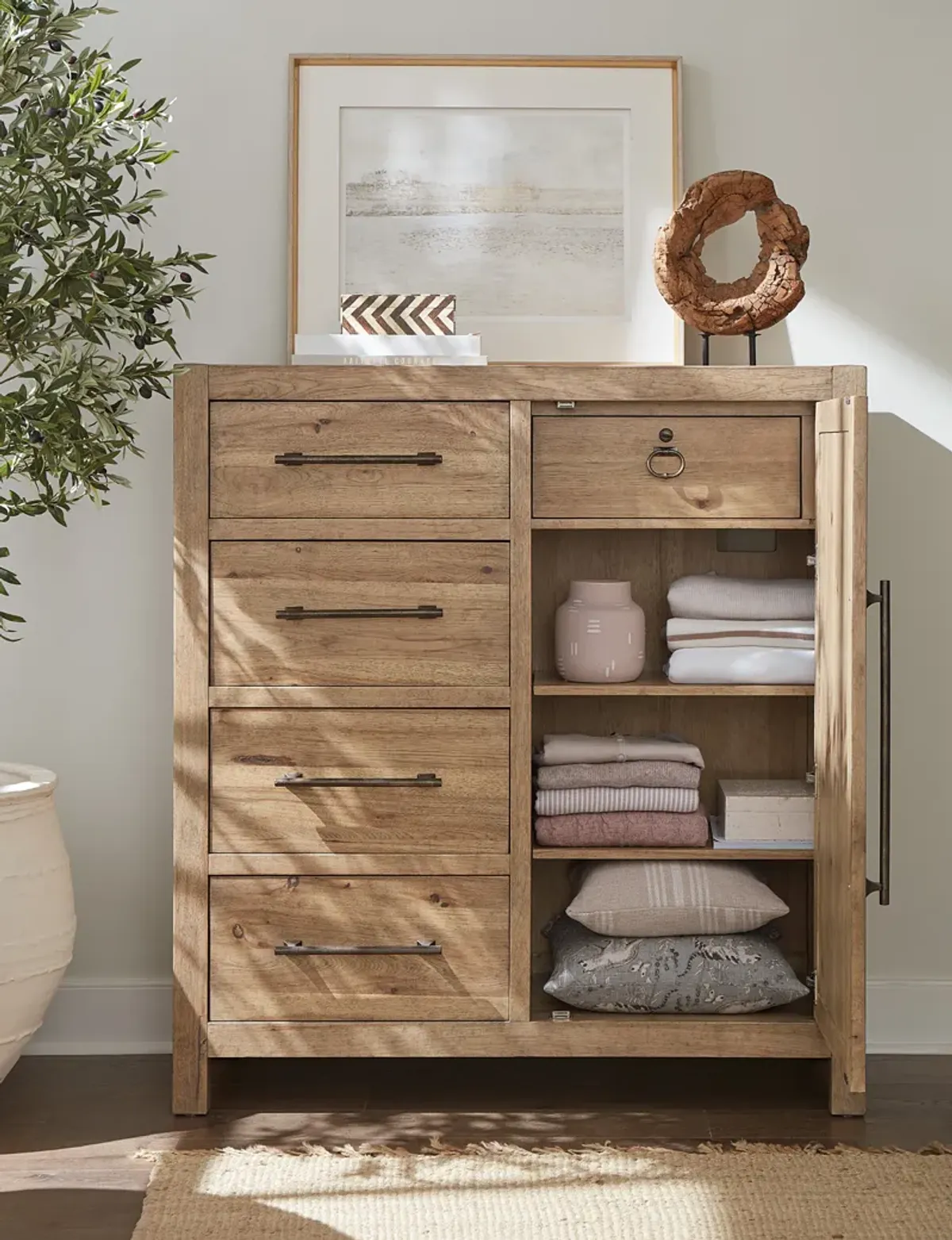 Vineyard Row Four-Drawer Door Chest