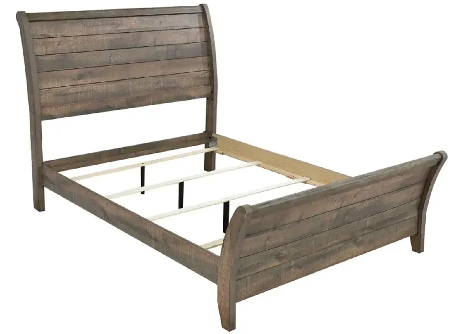 Frederick California King Sleigh Bed Weathered Oak