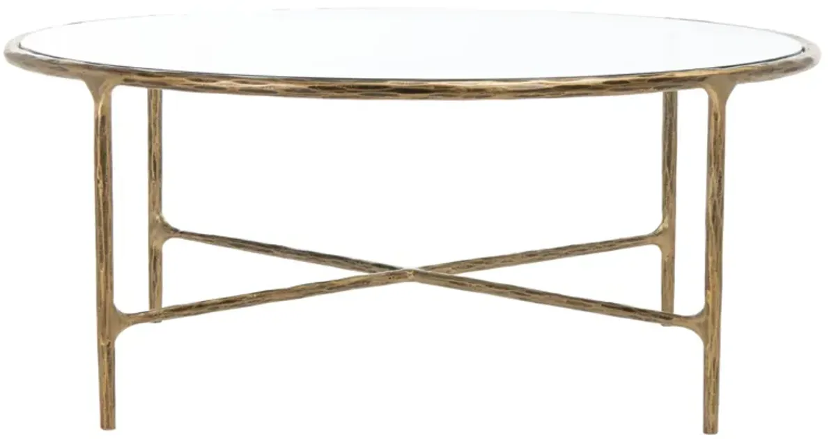 Jessa Round Metal Coffee Table