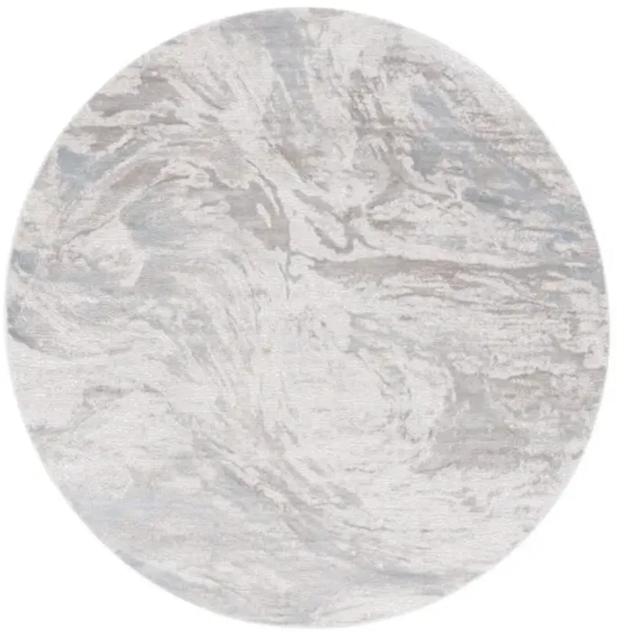 PLATINUM 556 Grey 6'-7' X 6'-7' Round Round Rug