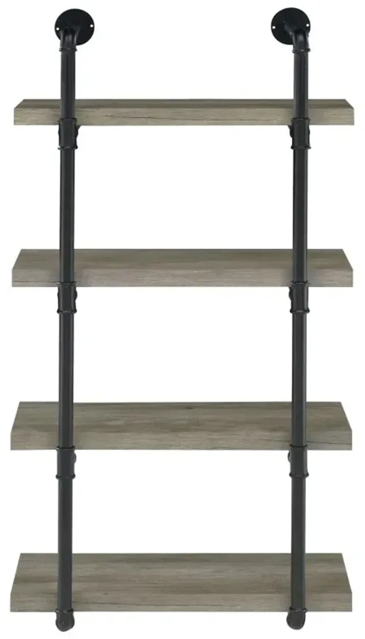 Elmcrest 24-inch Wall Shelf Black and Grey Driftwood