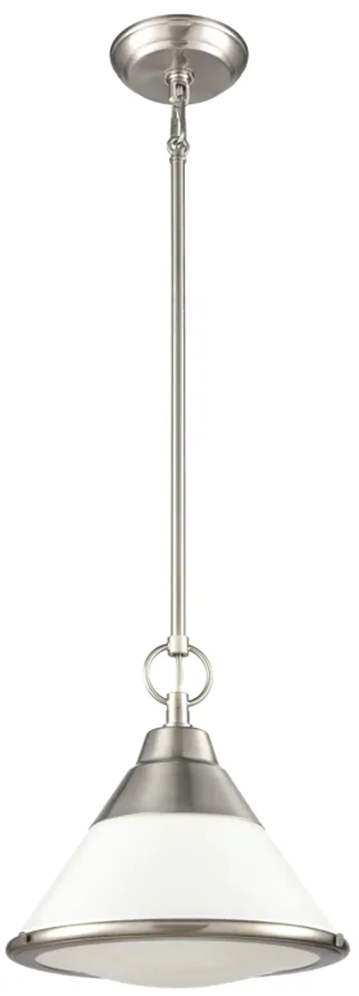 Sven 12" Wide 1-Light Pendant - Satin Nickel