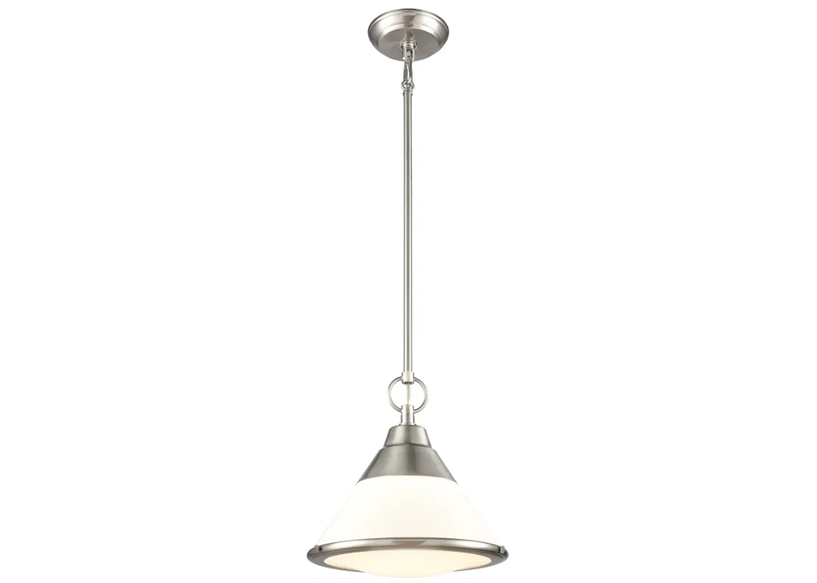 Sven 12" Wide 1-Light Pendant - Satin Nickel