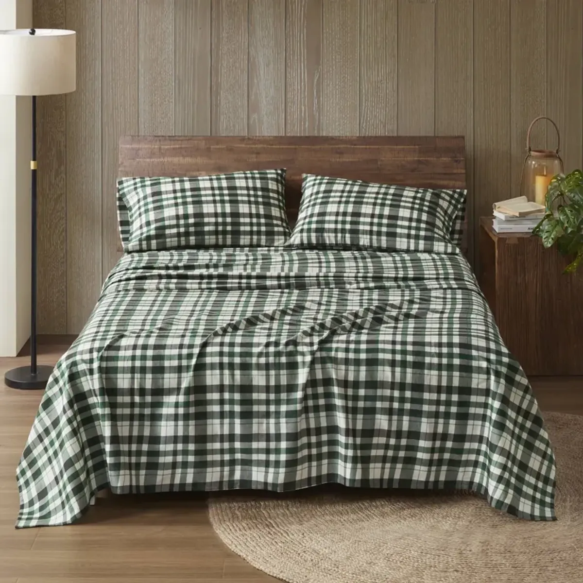 100% Cotton Flannel Printed Sheet Set