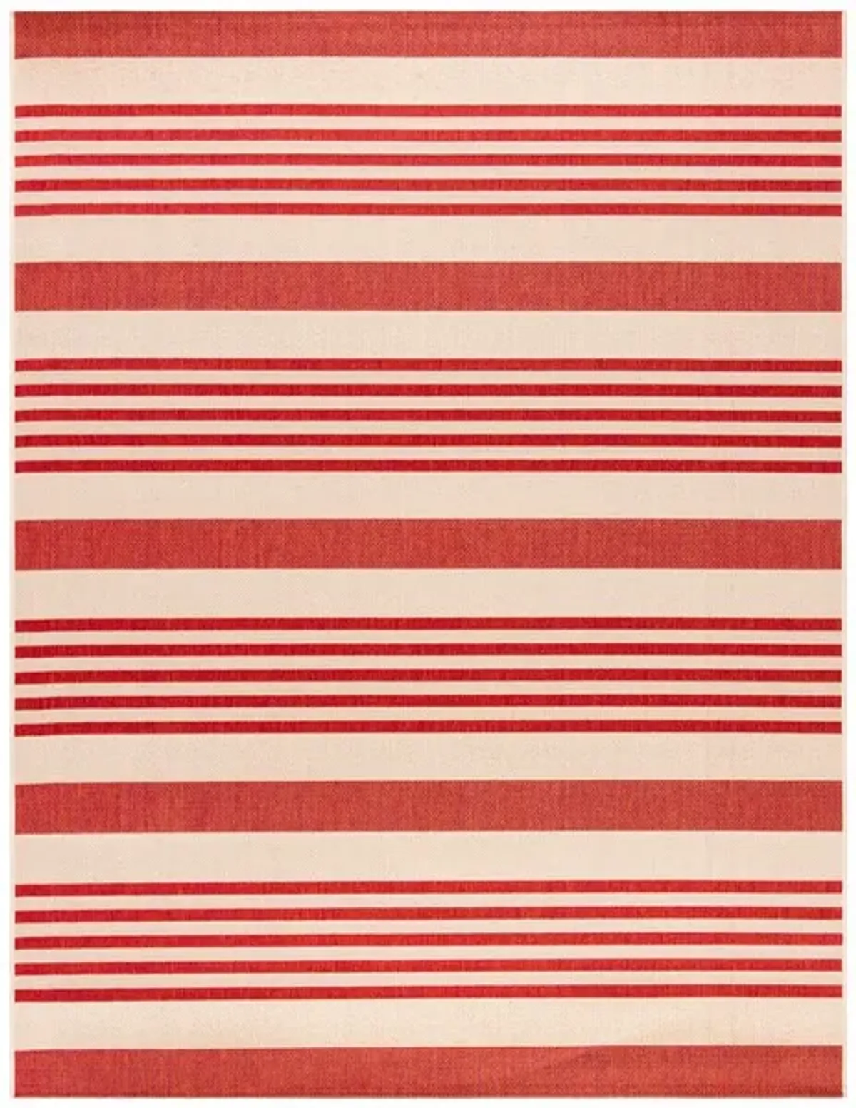 Safavieh BEACH HOUSE Collection BHS222Q-3 Beige / Red 3' X 5'