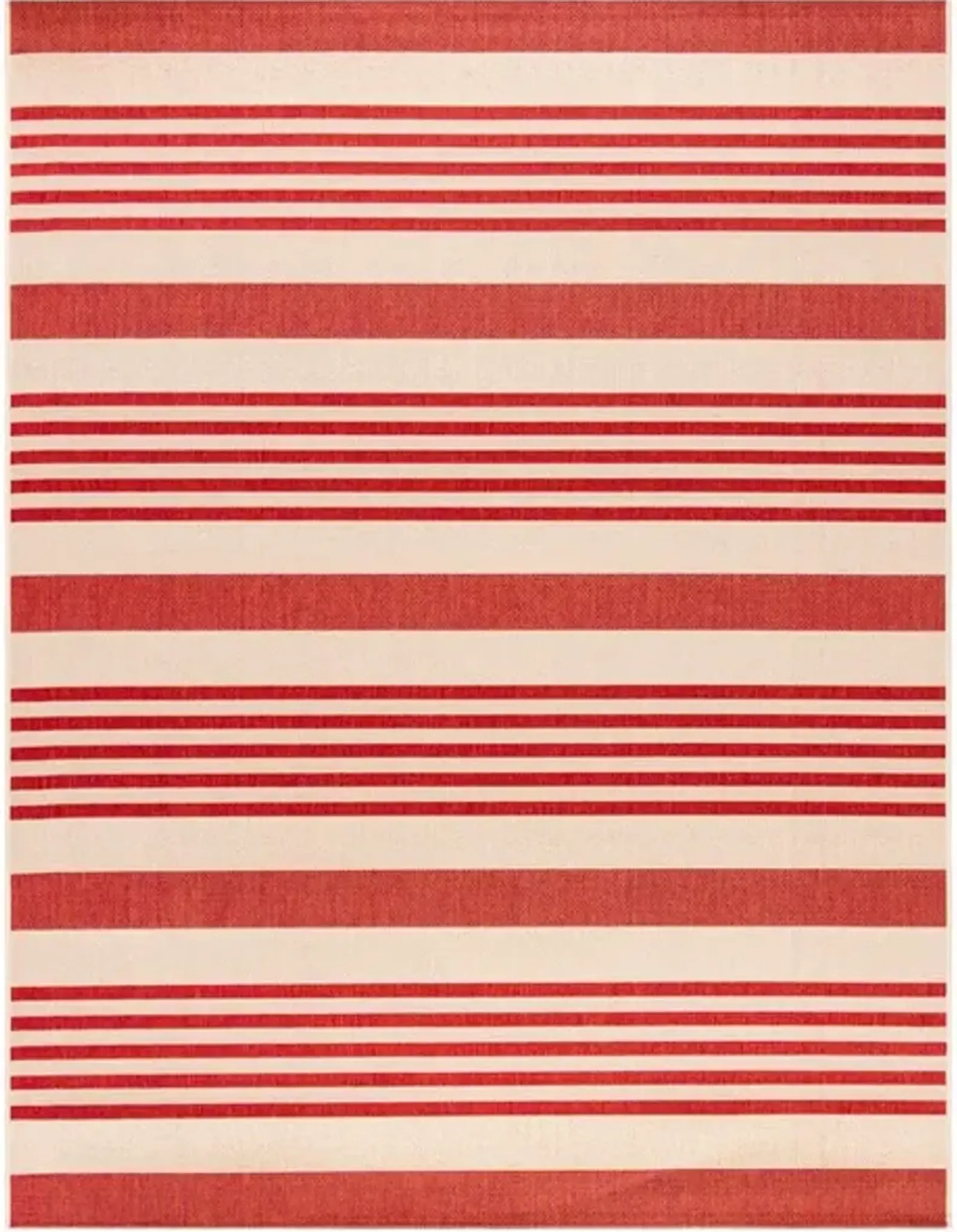 Safavieh BEACH HOUSE Collection BHS222Q-3 Beige / Red 3' X 5'