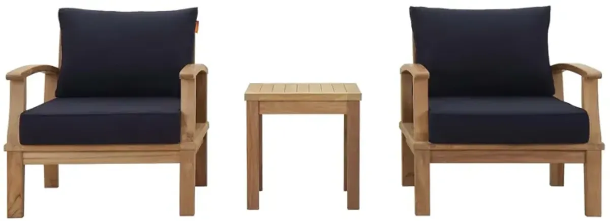 Marina 3 Piece Outdoor Patio Teak Set