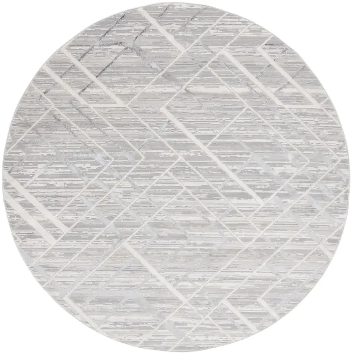 HANNA 105 IVORY  6'-7' x 6'-7' Round Round Rug