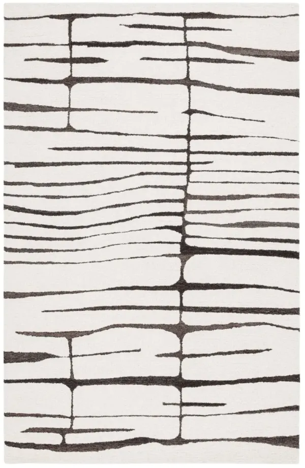 EBONY 406 IVORY  4' x 6' Small Rectangle Rug