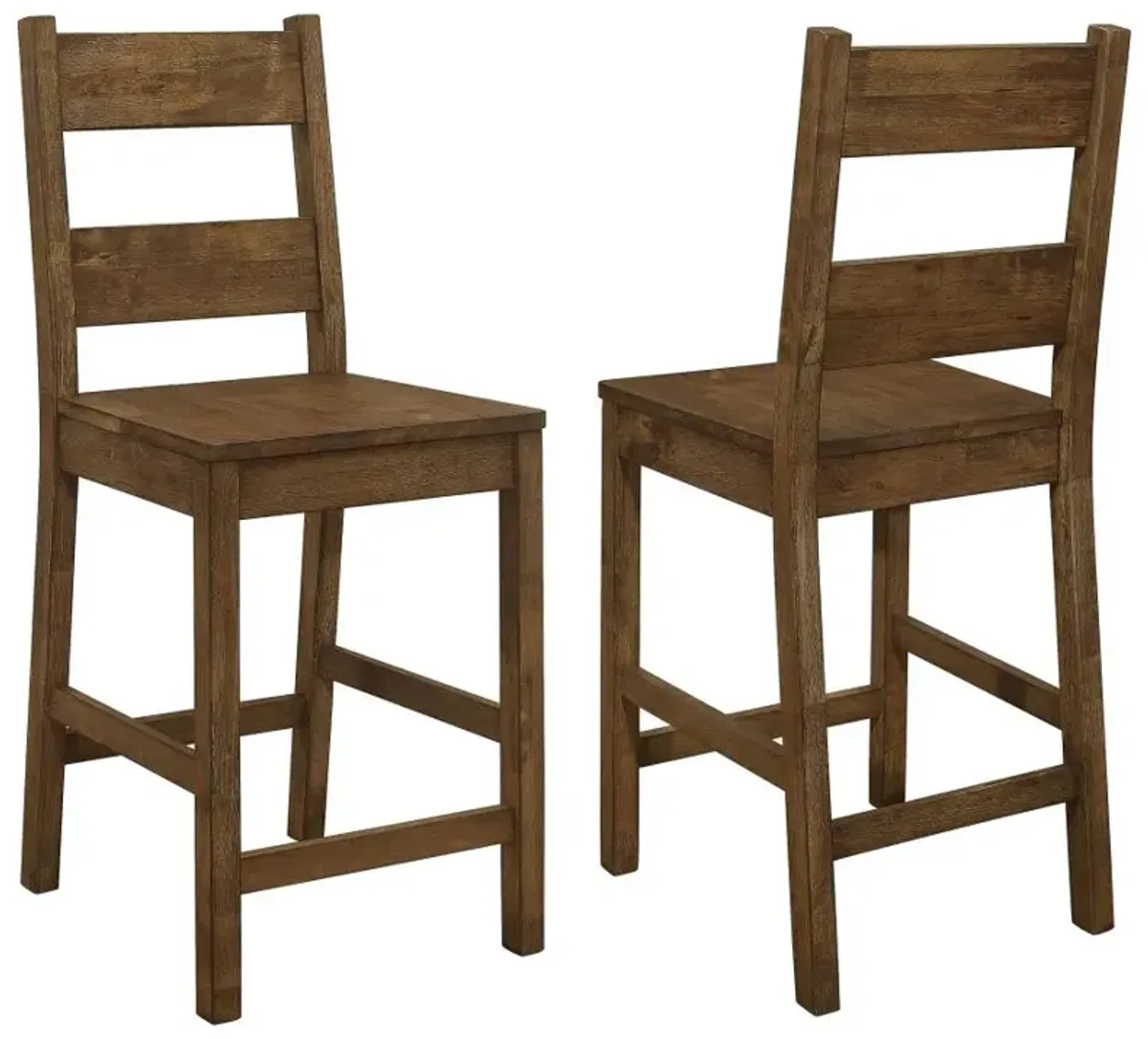 Coleman Counter Height Stools Rustic Golden Brown (Set of 2)