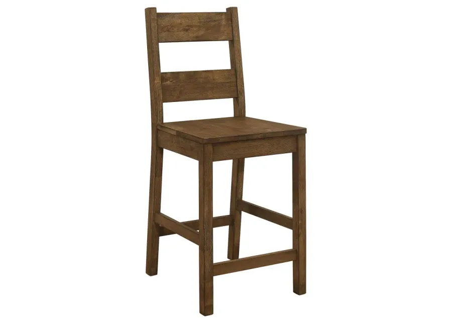 Coleman Counter Height Stools Rustic Golden Brown (Set of 2)