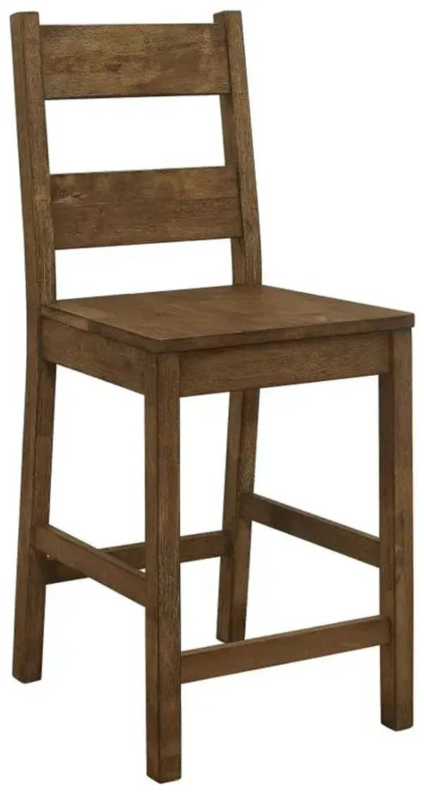 Coleman Counter Height Stools Rustic Golden Brown (Set of 2)