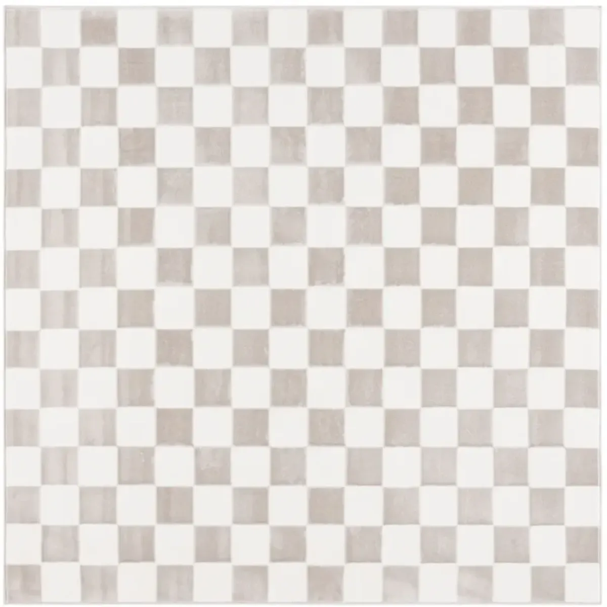 GROOVE 122 IVORY  6'-7' x 6'-7' Square Square Rug