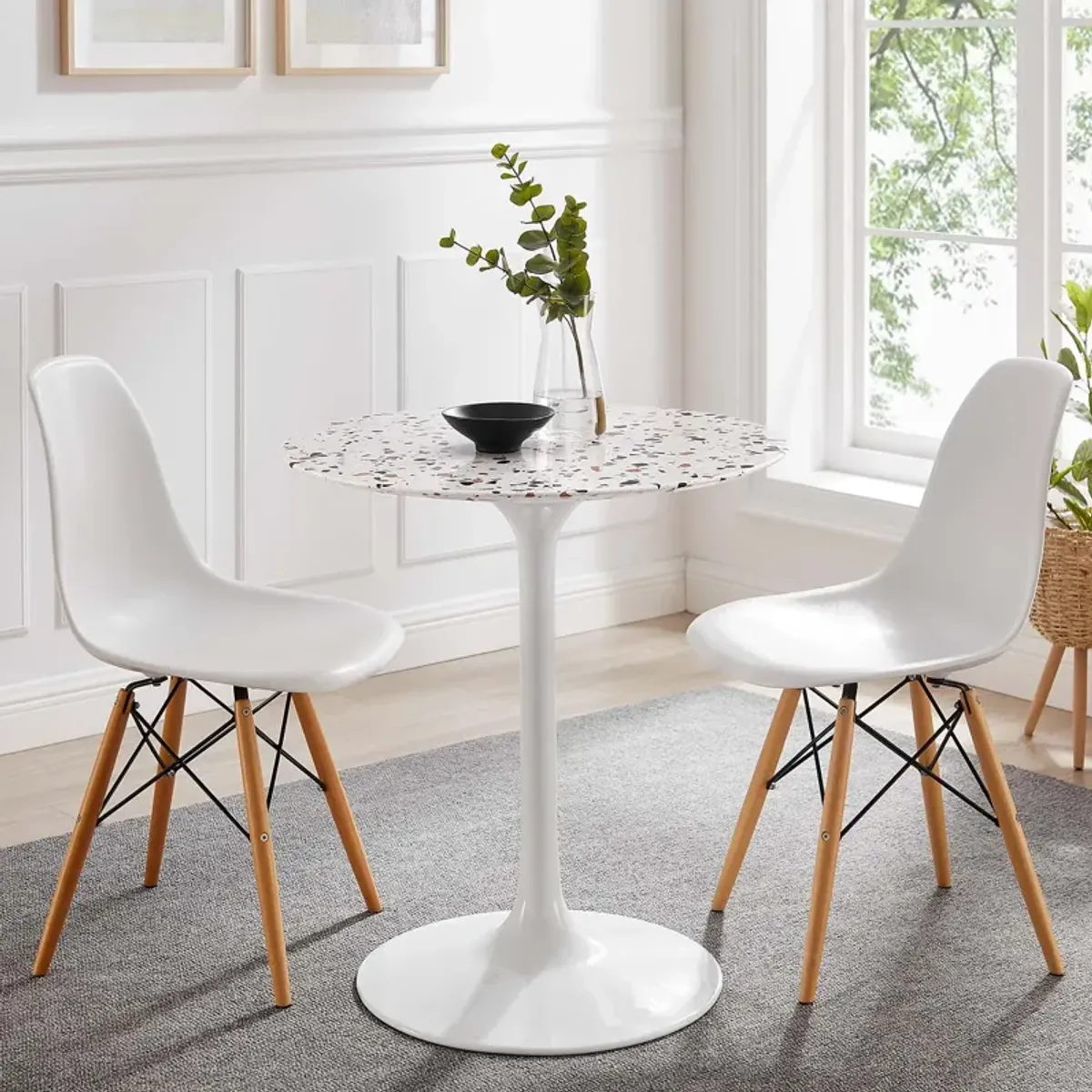 Lippa 28" Round Terrazzo Dining Table