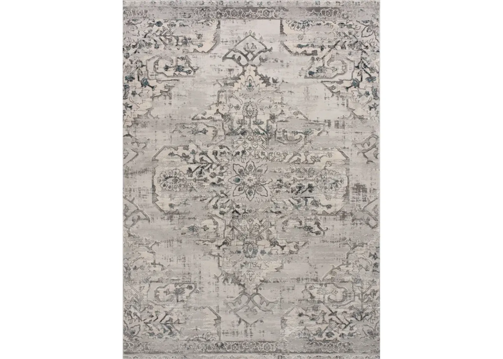 ARIELLA Grey & blue Rectangle 11'10 x 15'1 Rug