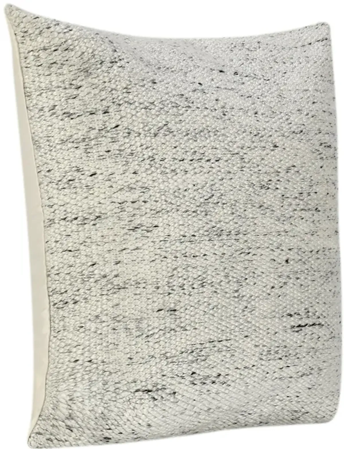 Stella 26" Recycled Fabric Fabric Throw Pillow, Ivory