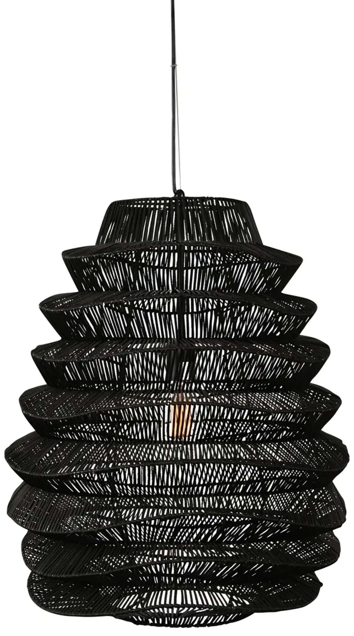 Barlow 1-Light Rattan Woven Pendant By Kosas Home