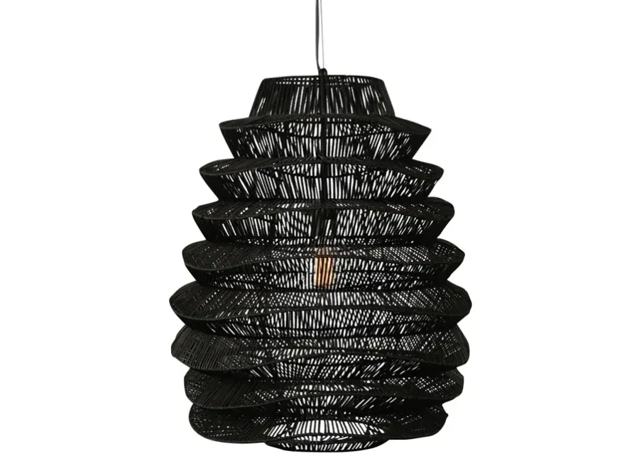 Barlow 1-Light Rattan Woven Pendant By Kosas Home