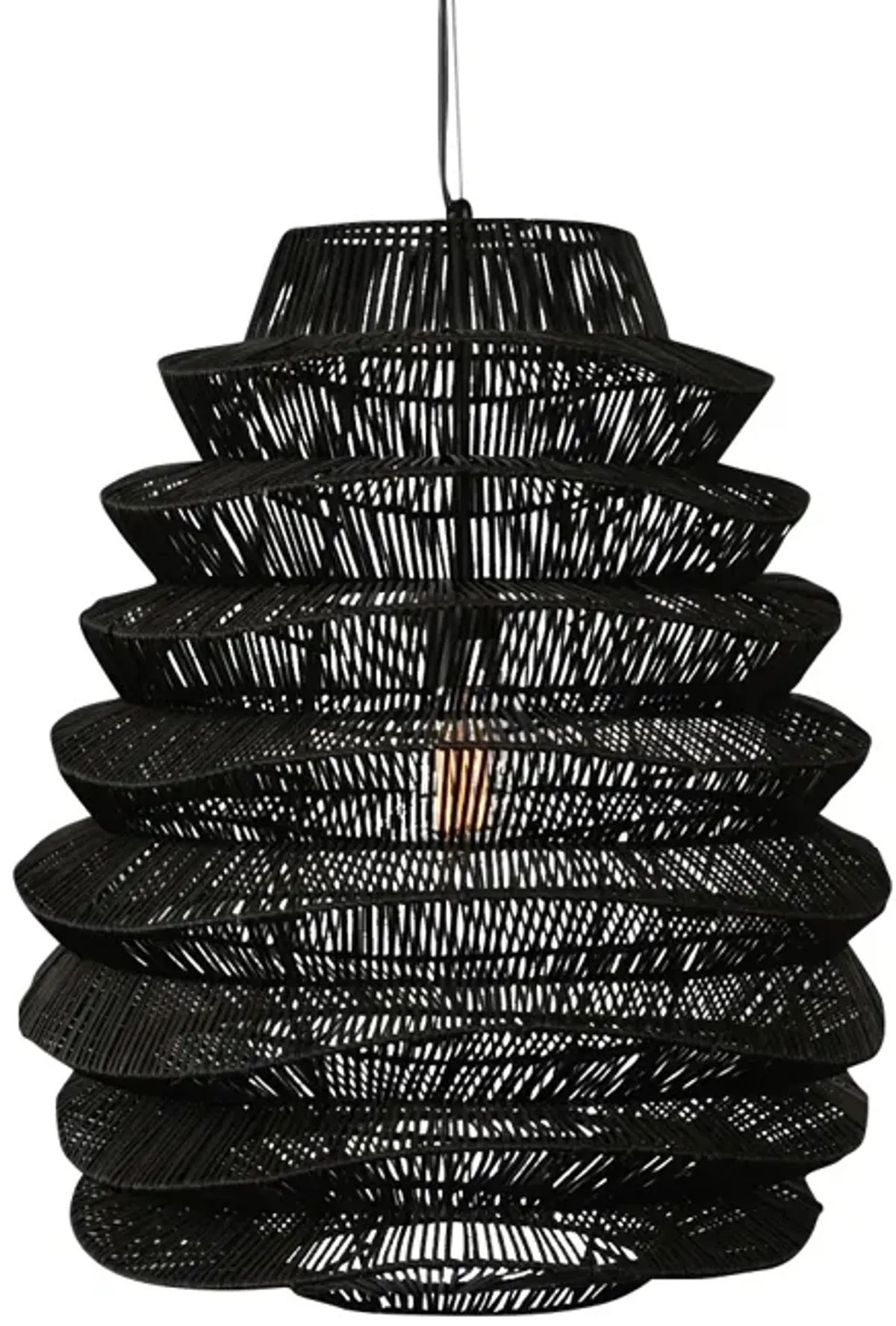 Barlow 1-Light Rattan Woven Pendant By Kosas Home