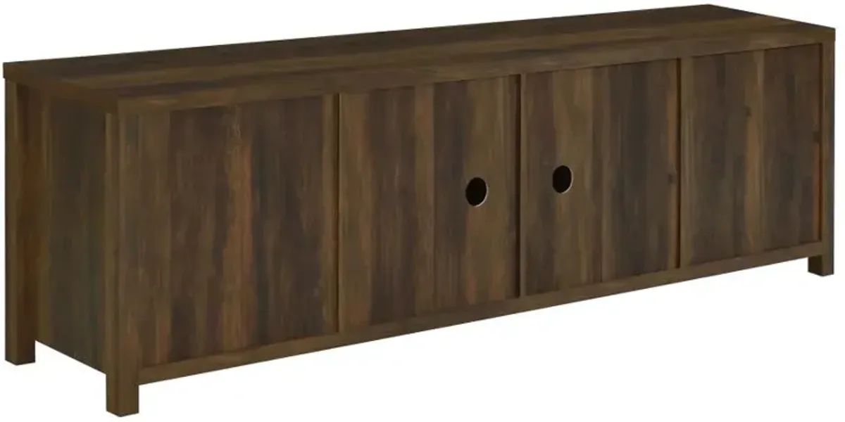 Madra Rectangular TV Console with 2 Sliding Doors