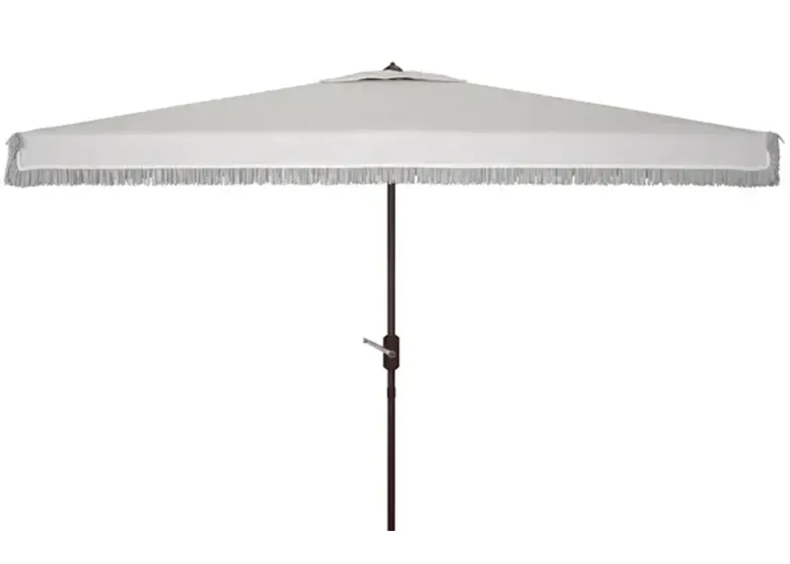 Milan Fringe 6.5 X 10 Ft Rect Crank Umbrella