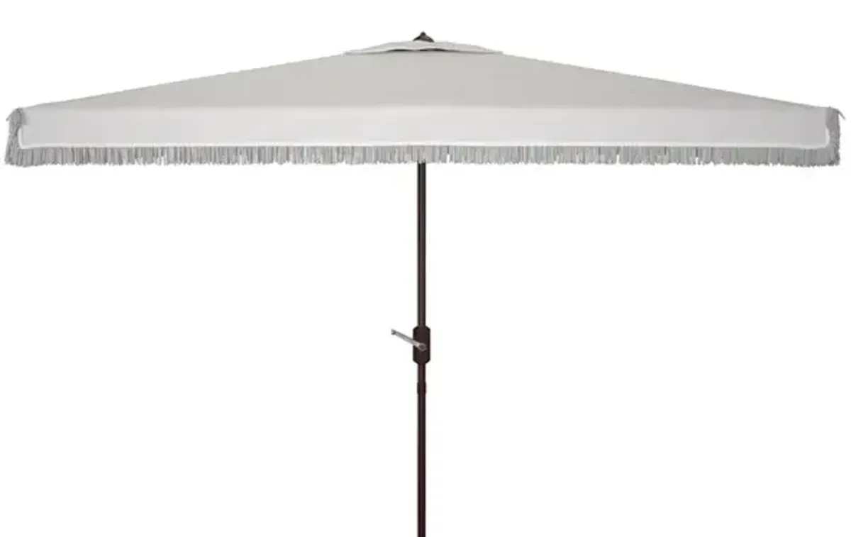 Milan Fringe 6.5 X 10 Ft Rect Crank Umbrella