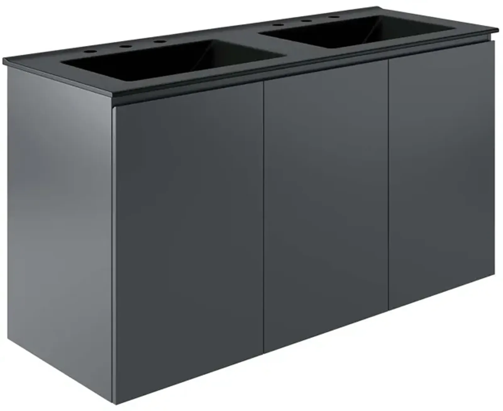 Bryn 48" Wall-Mount Double Sink Bathroom Vanity